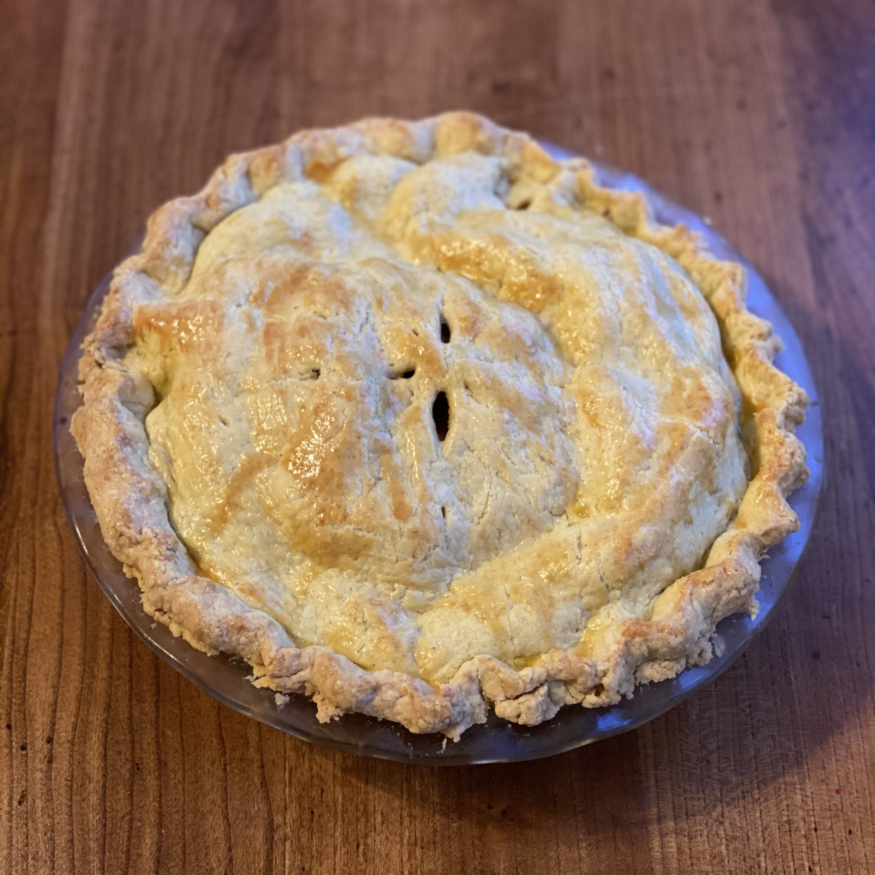 Einkorn Apple Pie (No Sugar)