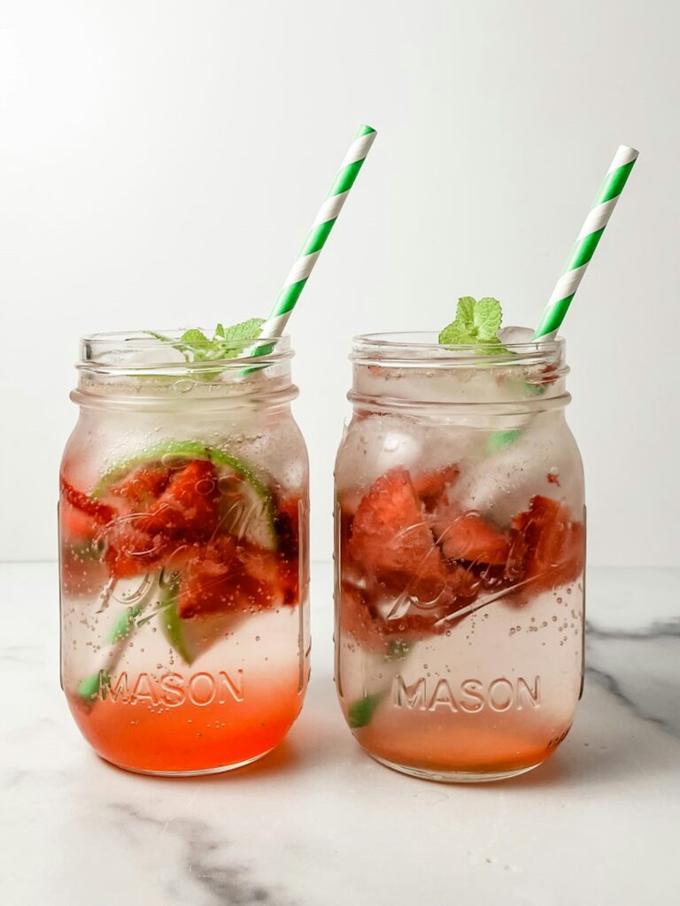 Strawberry Lime Mint Adrenal Cocktails