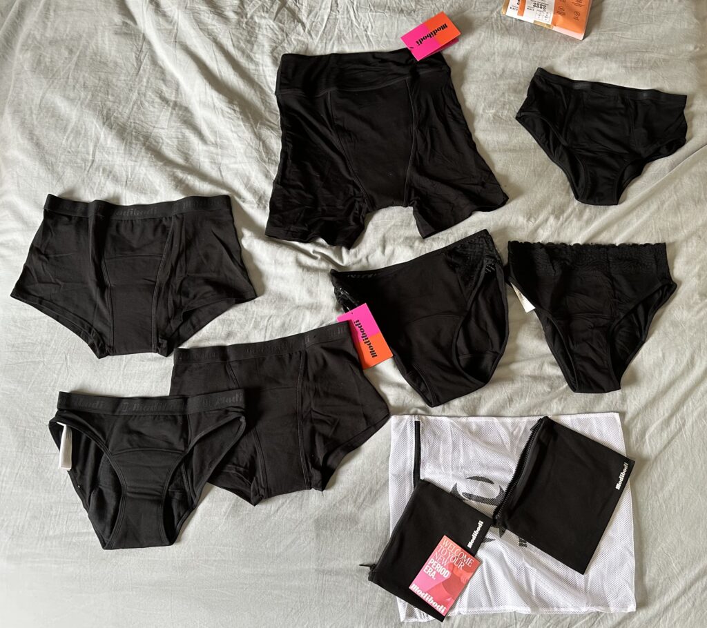 Modibodi cotton merino period underwear, PFAS-free and OEKO-TEX certified