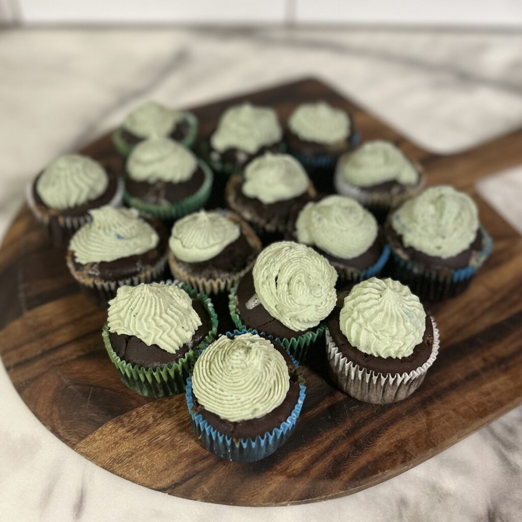 Eva’s chocolate mint cupcakes
