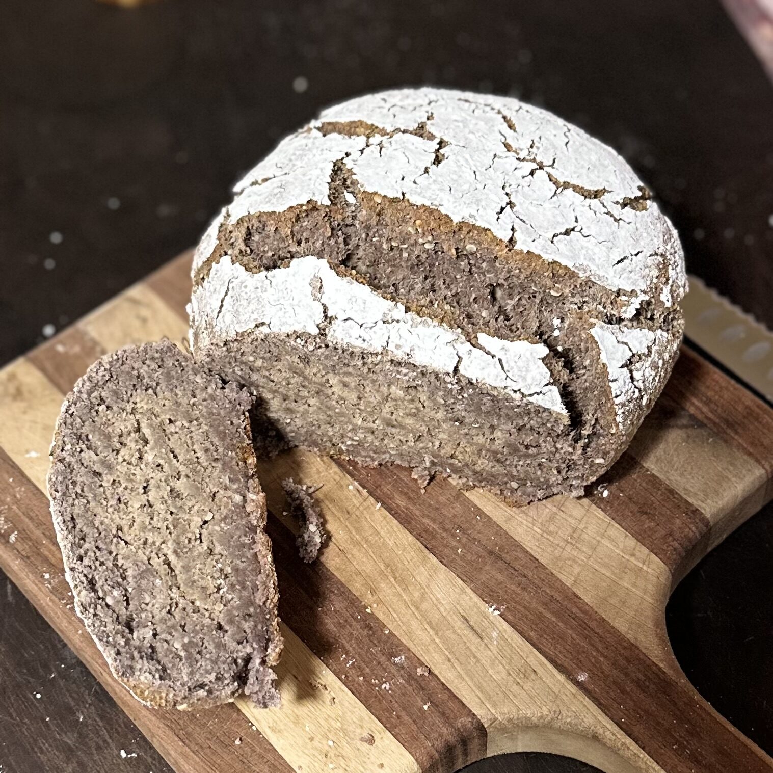Dark Paleo Seeded Sourdough