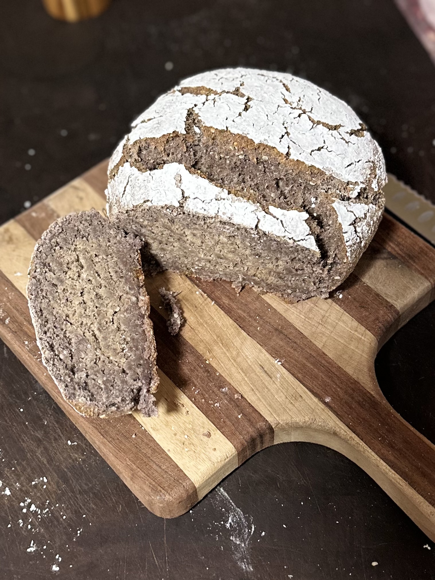 Dark Paleo Seeded Sourdough