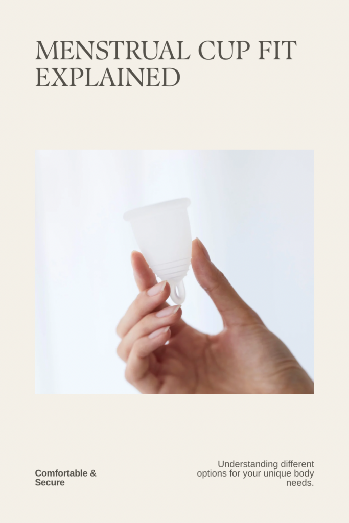 Menstrual cup and disc fit