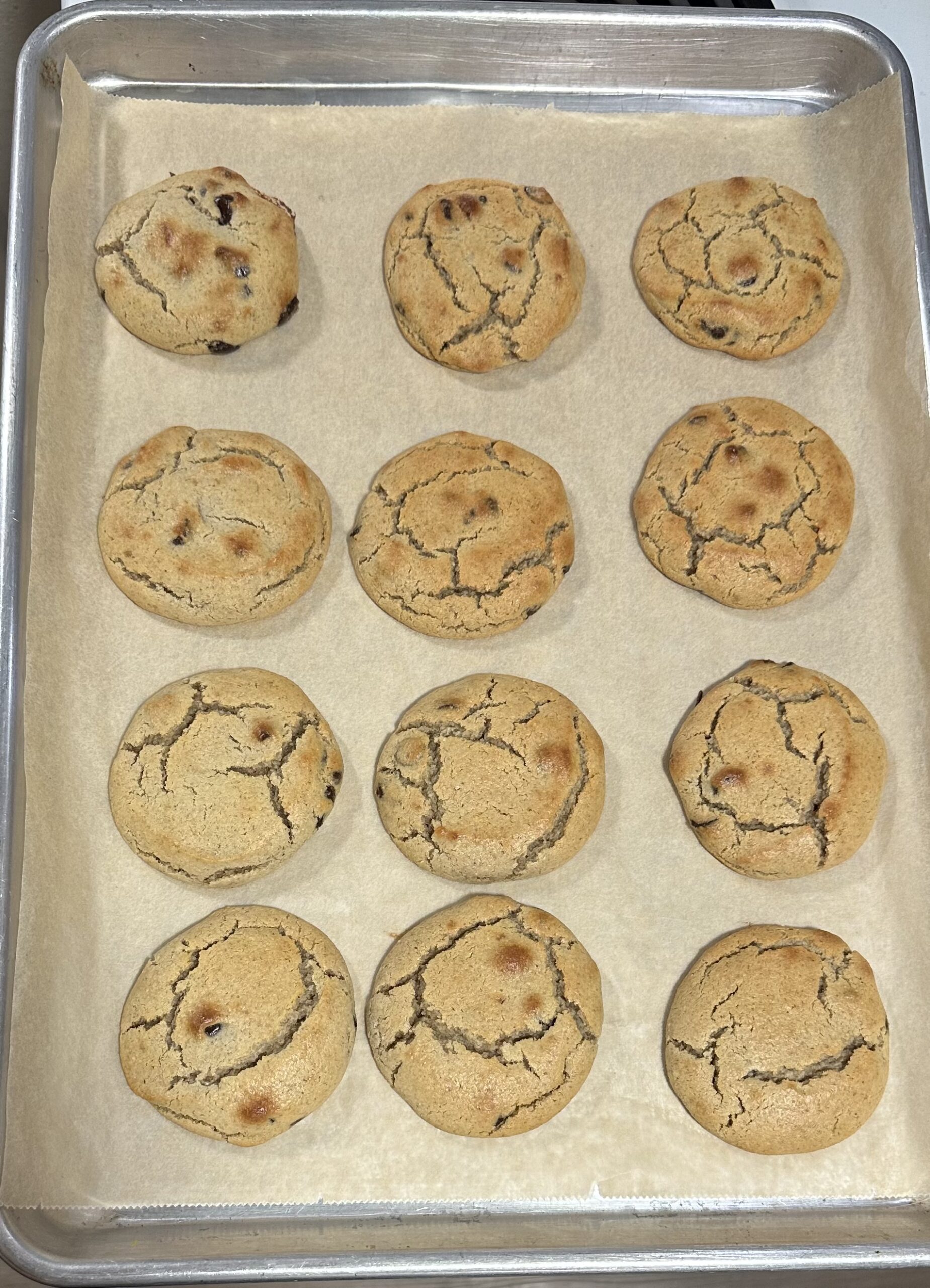 Paleo Tigernut Tahini Chocolate Chip Cookies (with Konjac “Egg” Option)