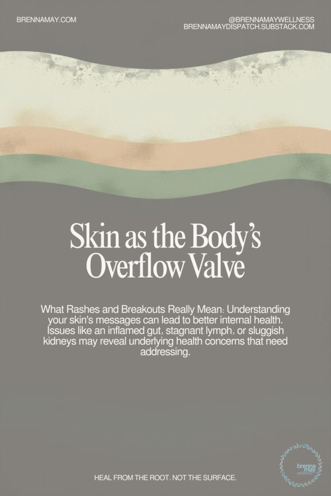 Skin as the body's overflow valve: detox pathways