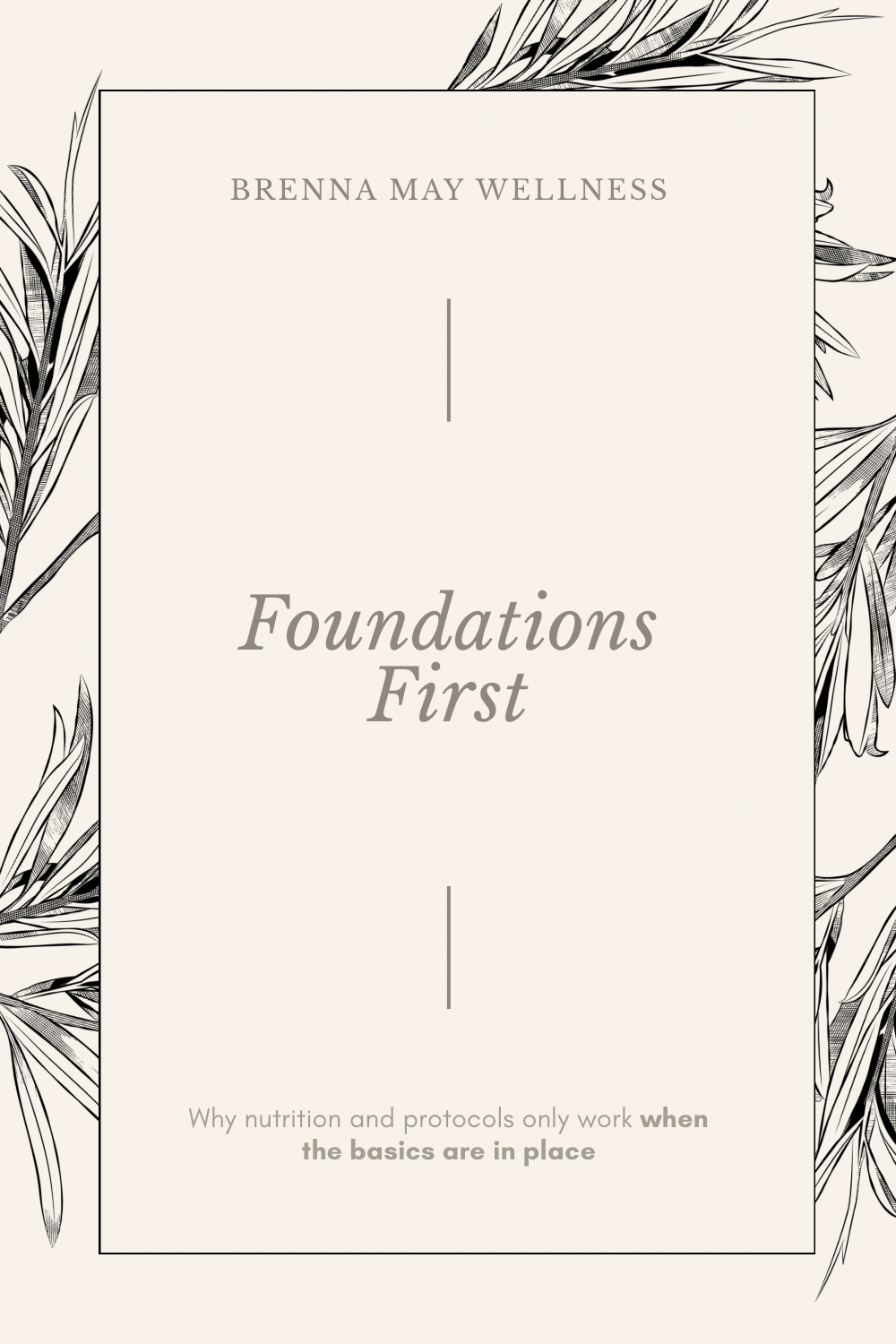 Foundations First