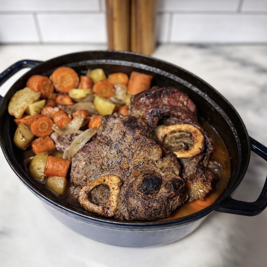 Fall-Apart Beef Shank (Dutch Oven + Instant Pot Option)