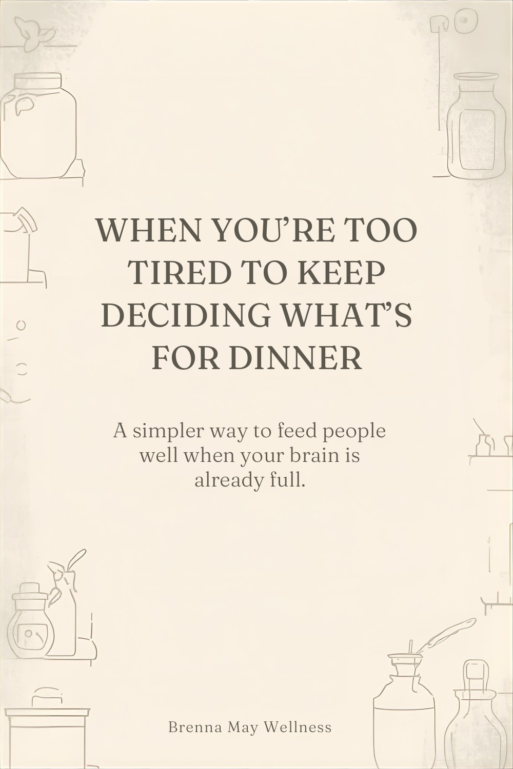 When You’re Too Tired to Keep Deciding What’s for Dinner